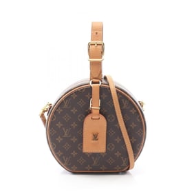 Louis Vuitton Petite Boite Chapeau Handbag, PVC-Coated Canvas and Leather, Monogram, Women's, Brown,