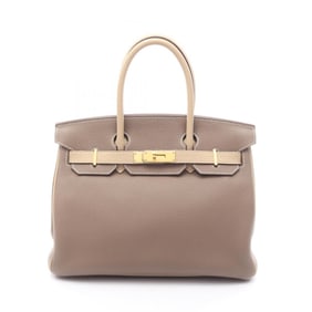 Hermes Hermès Birkin 30 Handbag, Leather Togo Togo, Women's, Brown/Beige/Trench
