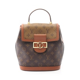 Louis Vuitton Dauphine Backpack, PVC-Coated Canvas and Leather, Monogram Reverse, Women's, Brown,