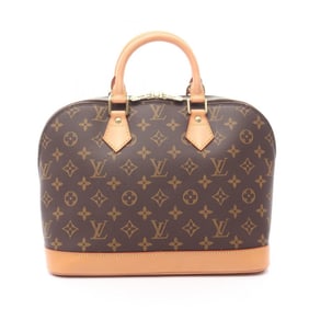 Louis Vuitton Alma PM Handbag, PVC-Coated Canvas and Leather, Monogram, Women's, Brown, M51130