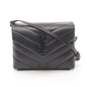 Yves Saint Laurent Saint Laurent Paris LOULOU TOY Leather Shoulder Bag, Women's, Black,