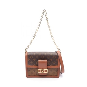 Louis Vuitton Dauphine MM Shoulder Bag, PVC-Coated Canvas and Leather, Monogram Reverse, Women's,