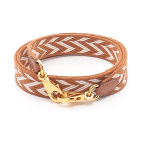 Hermes Hermès Bandouliere Sangle Zigzag Shoulder Strap Accessory Canvas Leather Swift Women's