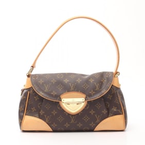 Louis Vuitton Beverly MM Shoulder Bag, PVC-Coated Canvas and Leather, Monogram, Women's, Brown,