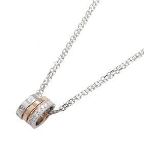 Cartier Love Hoop Diamond Necklace, 18K White Gold (White Gold) or Pink (Pink for Women, Clear,