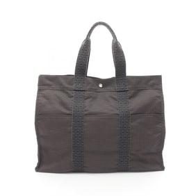Hermes Hermès Air Line GM Tote Bag, Nylon Canvas, Men's/Women's, Gray, 100941M