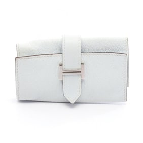 Hermes Hermès Bearn Key Case, Accessory, Leather, Chevre, Women's, Blue