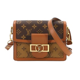 Louis Vuitton Monogram Reverse Dauphine Mini Shoulder Bag, Brown, M44580