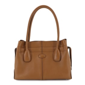Tod's Restyled D Bag Tote in Brown Leather with Silver Hardware