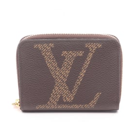 Louis Vuitton Zippy Coin Purse, Coated Canvas Monogram Giant, Women's, Brown, M69354