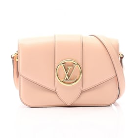 Louis Vuitton LV PONT 9 Shoulder Bag in Calfskin Leather, Pink, M57325