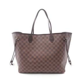 Louis Vuitton Neverfull GM Tote Bag, Coated Canvas and Leather with Damier Finish, Women's, Brown,