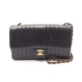 CHANEL Mademoiselle shoulder bag, lambskin leather, women's, black