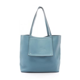 Hermes Hermès Cabas Serie 46 Tote Bag, Leather, Taurillon Clemence Women's, Blue