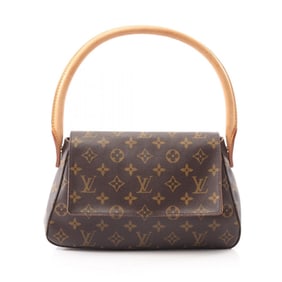Louis Vuitton Mini Looping Handbag, Coated Canvas and Leather, Monogram, Women's, Brown, M51147
