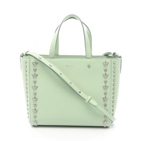 JIMMY CHOO PEGASI handbag, leather, women's, green
