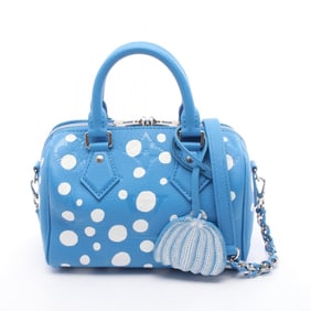 Louis Vuitton Speedy Bandouliere 20 Handbag, Leather, Monogram Empreinte, Women's, Blue and White,