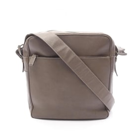 Prada TESSUTO + VERNI Shoulder Bag, Leather, Women's, Brown, BR0755