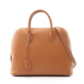 Hermes Hermès Bolide 1923 30 handbag, leather, Epsom brown, for women