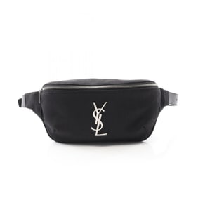 Yves Saint Laurent Saint Laurent Paris YSL logo waist bag, body canvas and leather, black, for men