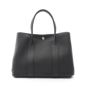 Hermes Hermès Garden Party PM Tote Bag in Negonda Leather, Black
