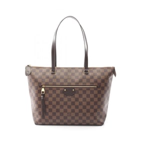 Louis Vuitton Iena MM Tote Bag, Coated Canvas and Leather with Damier Finish, Brown, Women's, N41013