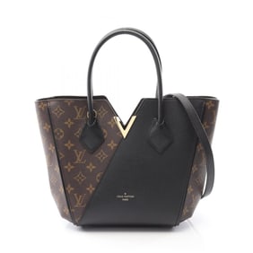 Louis Vuitton Kimono PM Tote Bag, Coated Canvas and Leather, Monogram, Women's, Brown Black, M41855