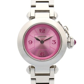 Cartier Miss Pasha 1st Anniversary Stainless Steel Women's Watch, Pink (W3140023)