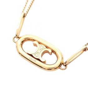 Celine Triomphe Necklace, Gold Plated, Women's