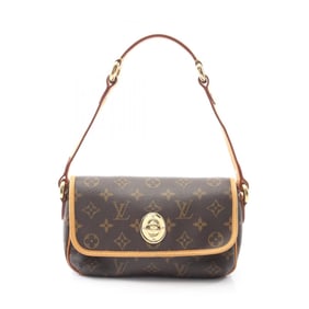 Louis Vuitton Tikal PM Shoulder Bag, Coated Canvas and Leather, Monogram, Women's, Brown, M40078