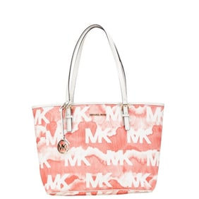 Michael Kors Carryall Tote Bag in Red and White Leather for Women