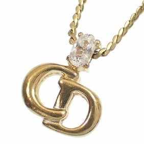 Christian Dior Women's GP Gold-Colored Rhinestone Necklace A6051179