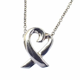 Tiffany & Co. Loving Heart Pendant Necklace for Women, SV925, 2.9g, Paloma Picasso, Small, A6051185