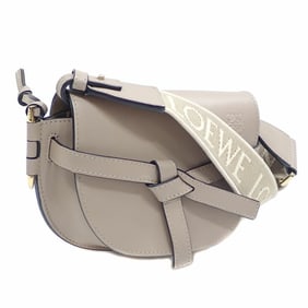Loewe Gate Dual Mini Shoulder Bag, Women's, Sand Beige, Soft Calfskin Jacquard Leather, A650N46X13,