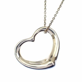Tiffany Necklace Heart Pendant for Women, SV925 Silver, 10.0g, Elsa Peretti, A6051210