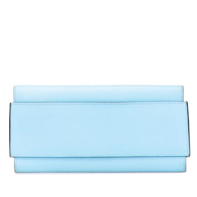 Hermès Passant Long Wallet Celeste Sky Blue Epsom Leather Women's HERMES