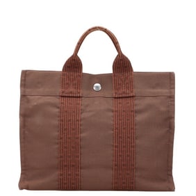 Hermès Air Line Tote PM Handbag, Brown Canvas Bag, Women's, HERMES