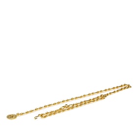 Chanel Coco Mark Chain Belt, Gold Plated, Women's, CHANEL