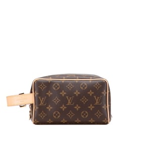 Louis Vuitton Monogram Locker Top Kit Second Bag/Handbag M83112 Brown Leather Women's LOUIS VUITTON