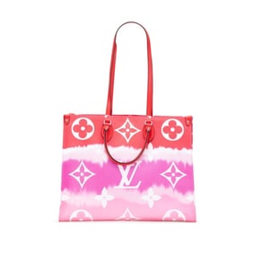 Louis Vuitton Monogram Giant LV Escale On the Go GM Tote Bag Handbag M45121 Red Purple Pink Leather