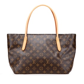 Louis Vuitton Monogram Raspail PM Tote Bag, Handbag M40608, Brown Leather, Women's, LOUIS VUITTON