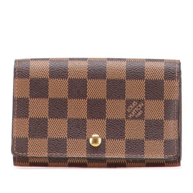 Louis Vuitton Damier Porte Monnaie Bi-fold Wallet N61730 Brown Women's LOUIS VUITTON