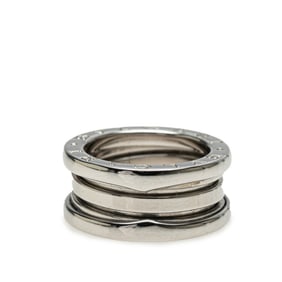 BVLGARI B.zero1 2-Band Ring, #48, 18K White Gold, Women's