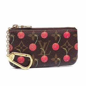 Louis Vuitton Monogram Cherry Coin Purse, Pochette Cle, Women's, M95042, Case,