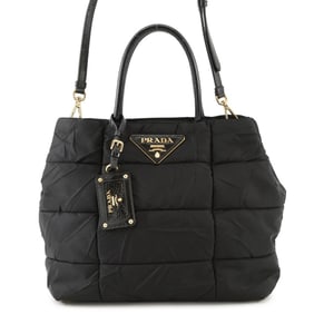Prada Crispy Nylon Handbag BN1596 PRADA 2-way Shoulder Bag Black