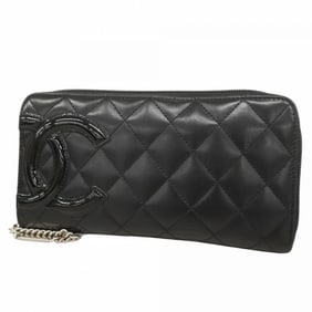 Chanel Cambon Long Wallet in Black Lambskin for Women