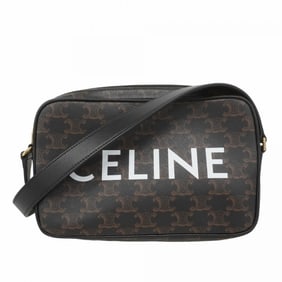Celine Triomphe Medium Shoulder Bag in Black for Women