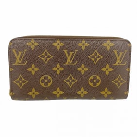 Louis Vuitton Monogram Zippy Wallet M60017 Brown Men's and Women's