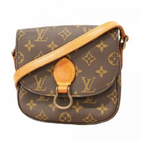 Louis Vuitton Monogram Mini Saint-Cloud Shoulder Bag M51244 Brown Women's