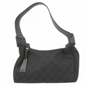 Gucci GG Canvas Shoulder Bag 92699 Black Women's
